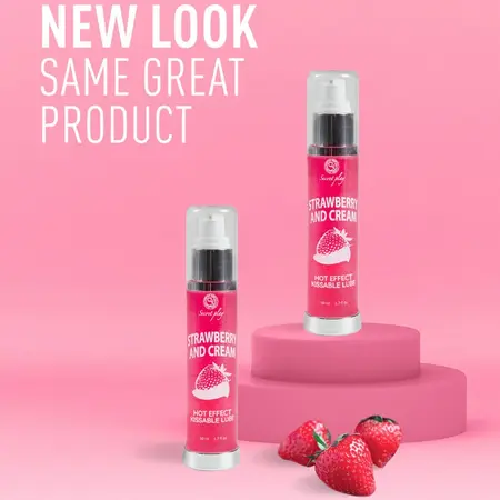 Secret Play 2-in-1 Intimate Gel with Heat Effect Strawberry & Cream 50ml