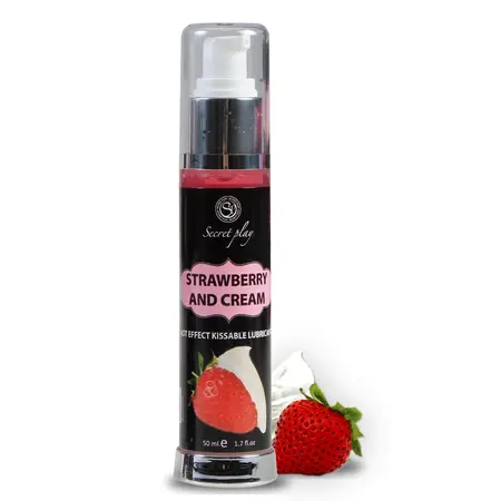 Secret Play 2-in-1 Intimate Gel with Heat Effect Strawberry & Cream 50ml