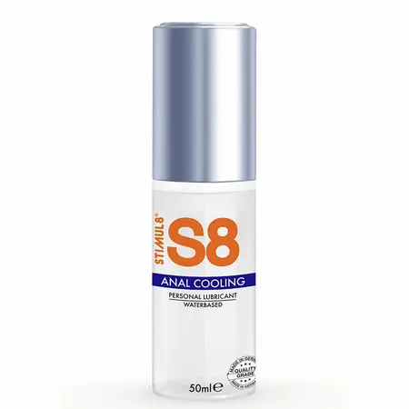 S8 Anal Lubricant Water-Based Cooling Effect 50ml - Paraben-Free Formula