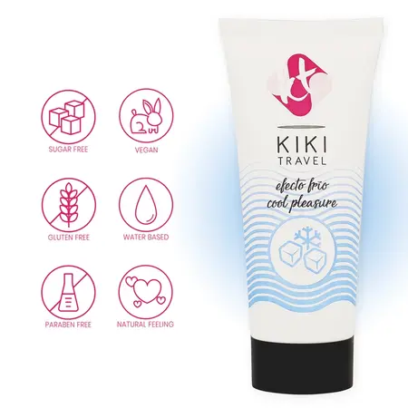 Kiki Travel Cooling Lubricant 50ml - Water-Based, Vegan, Aloe Vera