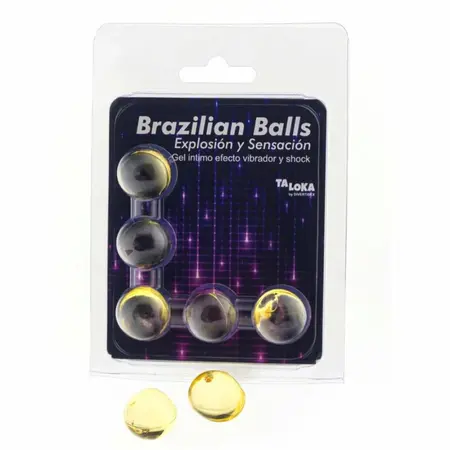 Taloka Vibrating Gel-Release Spheres 5-Pack - Warming Massage Formula