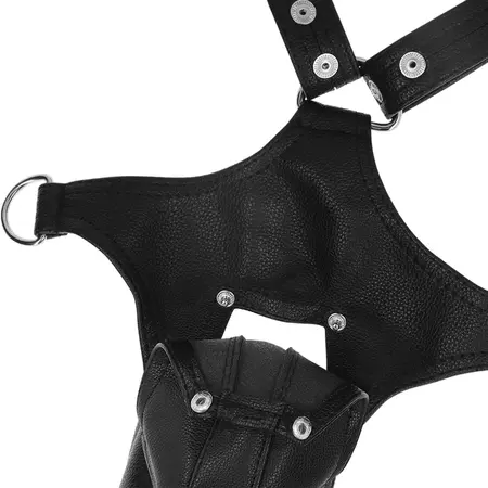 Fetish Submissive Attitude Men's Adjustable V-Shape Eco-Leather Harness