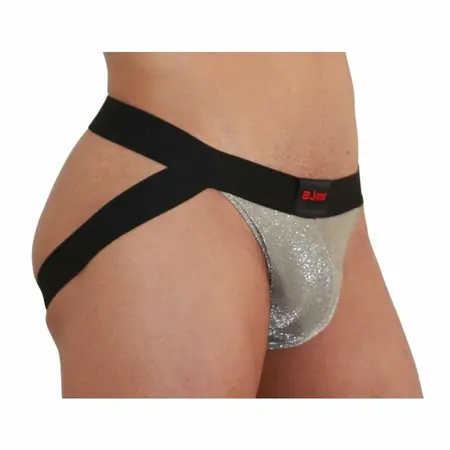 BURN Jockstrap Shiny Beige/Black S - Premium Comfort & Unique Design