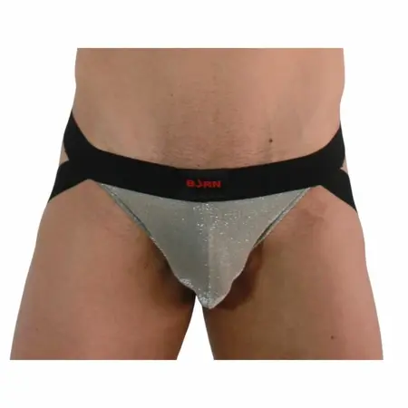 BURN Jockstrap Shiny Beige/Black S - Premium Comfort & Unique Design