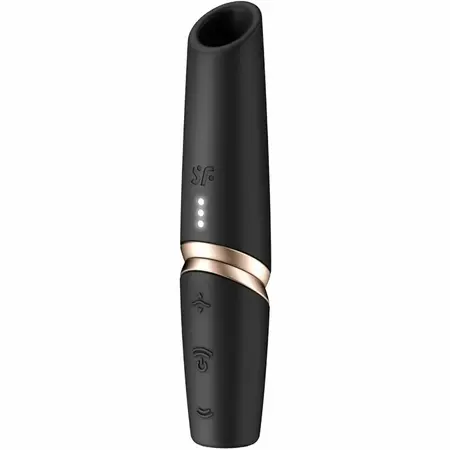 Pro 2 Perfect Kiss Wave вакуумен стимулатор за клитор, черно-златист