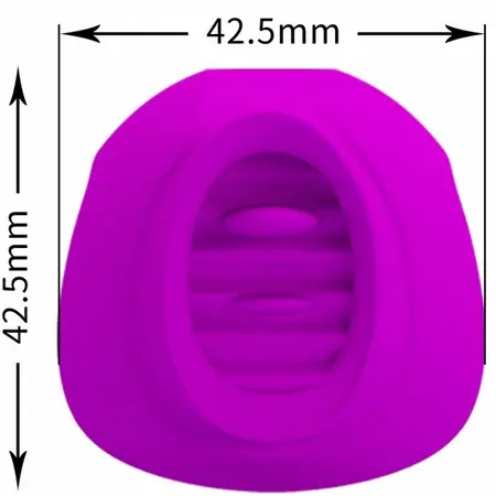 Pretty Love Estelle Intimate Tongue-Shaped Vibrator 12 Modes Purple
