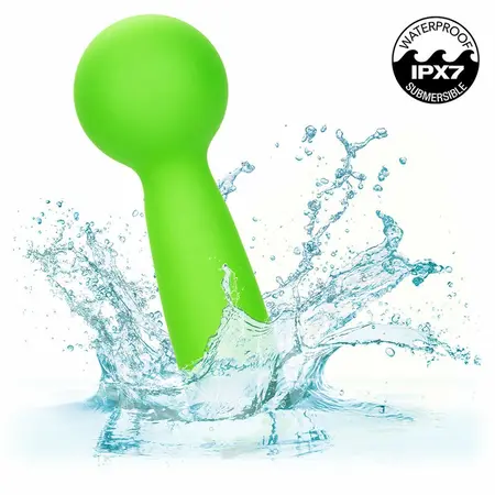 CalExotics Neon Vibes The Bubbly Vibe Mini Massager Green 10 Modes