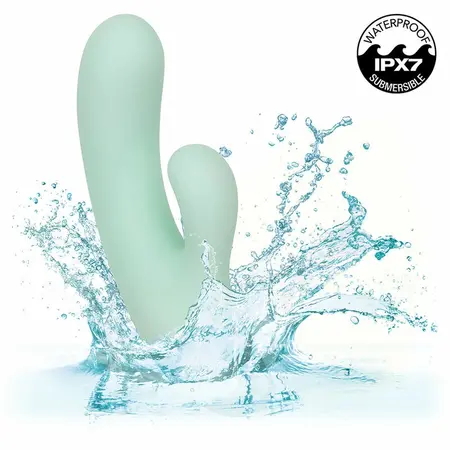 CalExotics Pacifica Fiji Dual Motor G-Spot Stimulator Aqua Silicone