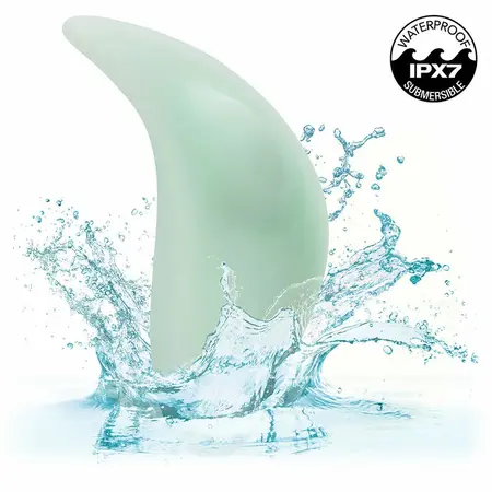 CalExotics Pacifica Bali Curved Silicone Stimulator 10 Functions Aqua