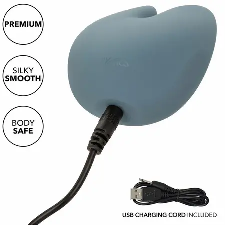CalExotics Mod Curve Blue - Dual Vibrating Silicone Intimate Device
