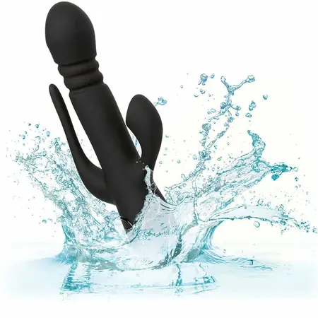 CalExotics Triple Euphoria Black Multi-Action Intimate Device 14 cm