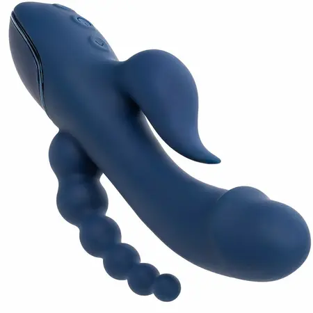 CalExotics III Triple Action Intimate Machine Blue Rechargeable Waterproof