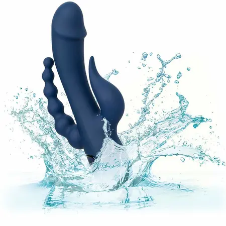 CalExotics III Triple Action Intimate Machine Blue Rechargeable Waterproof
