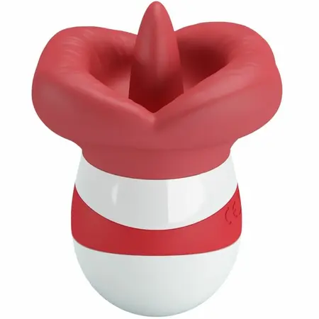 Pretty Love Mina Intimate Tongue Simulator Light Red USB Rechargeable