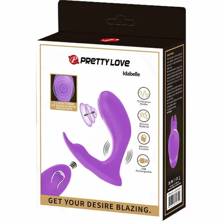 Pretty Love Idabelle Violet Wireless Dual Motor Massager with Remote