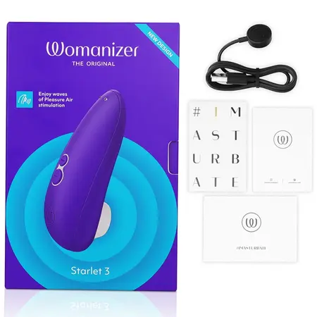 Womanizer Starlet 3 Indigo - Compact Air Pulse Intimate Device, 6 Levels