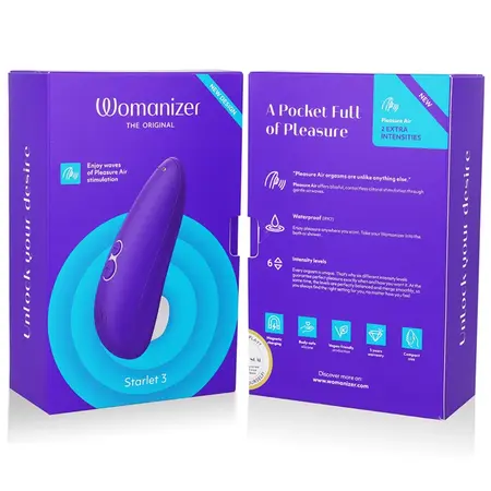 Womanizer Starlet 3 Indigo - Compact Air Pulse Intimate Device, 6 Levels