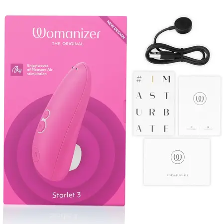 Womanizer Starlet 3 Intimate Air Pulse Device Pink, 6 Intensities, Waterproof
