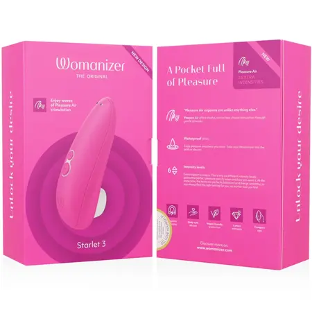 Womanizer Starlet 3 Intimate Air Pulse Device Pink, 6 Intensities, Waterproof