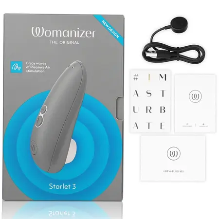 Womanizer Starlet 3 Intimate Air System Grey, 6 Levels, Waterproof