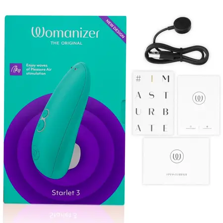 Womanizer Starlet 3 Intimate Air System Turquoise, 6 Levels, Waterproof