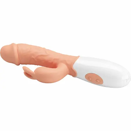 PRETTY LOVE Easter Bunny Dual Motor Flexible Intimate Device, Flesh 21cm