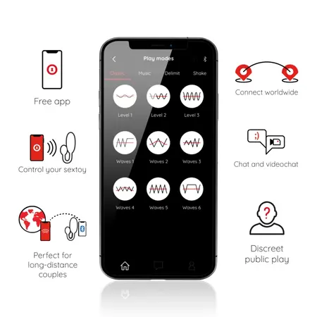 ONINDER Tokyo Black Vibrating Egg 7.5x3.2cm App-Controlled, Waterproof