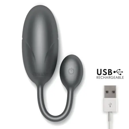 ONINDER Tokyo Black Vibrating Egg 7.5x3.2cm App-Controlled, Waterproof