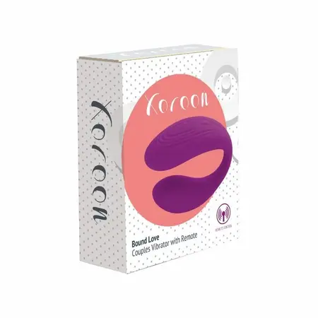 XOCOON Bound Love Couples Vibrator Purple - Remote Control, Ergonomic Design