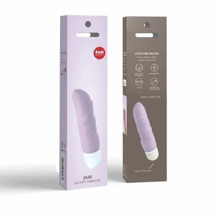 FUN FACTORY JAM SlimVIBE Pastel Lilac - Compact Silicone Model, 12.7 cm