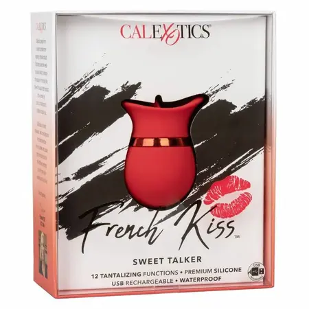 CalExotics French Kiss Sweet Talker Rechargeable Compact Massager Pink