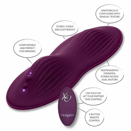 CalExotics Dual Rider Intimate Machine with Remote, Silicone, 12 Modes