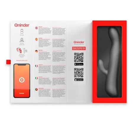 ONINDER Oslo Vibration & Rotation Black - Dual Action App-Controlled Device