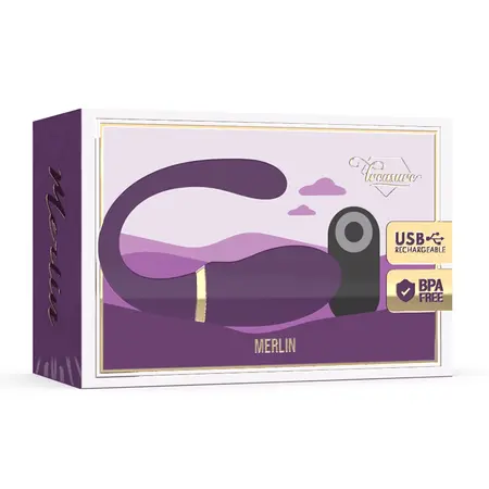 Treasure Merlin Dual-Action Vibrating System with Remote, Waterproof, USB