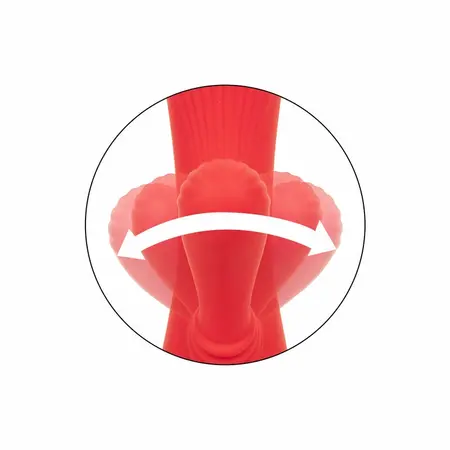CalExotics Palisades Passion Red Heated Silicone Massager 11.5cm