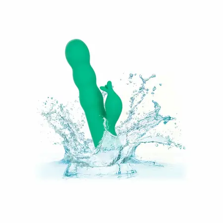 CalExotics Sonoma Satisfier Green Multi-Function Intimate Device Silicone