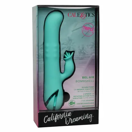CalExotics California Dreaming Bel Air Bombshell Light Green 13cm Silicone