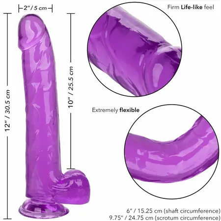 CalExotics Size Queen Intimate Machine Purple 25.5 cm Flexible TPR