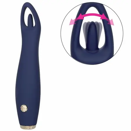 CalExotics Chic Jasmine 10-Speed Flickering Silicone Teaser, Waterproof