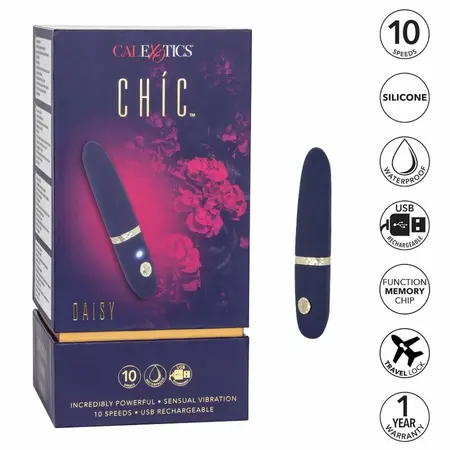 CalExotics Chic Daisy Mini Massager - Compact Waterproof Vibrating Model