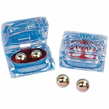 Seven Creations Ben Wa Gold Balls 1.7cm, Water-Resistant, Nickel-Free