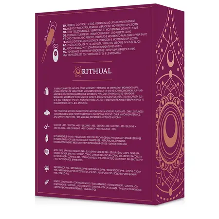 Rithual Reva Egg Remote-Controlled Intimate Device Up&Down System, Pink