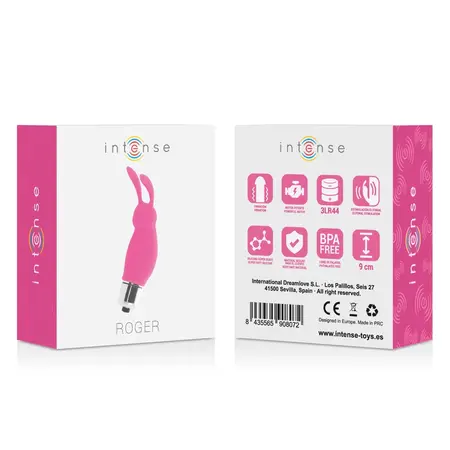 Intense Roger Rabbit Rosa Compact Silicone Stimulator 9cm Pink