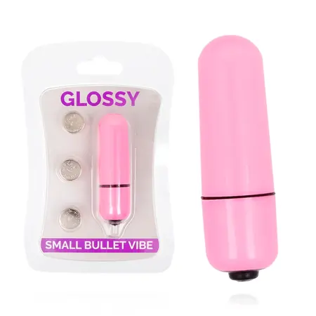 Glossy Small Bullet Vibe Deep Rose ABS Compact Waterproof 58mm