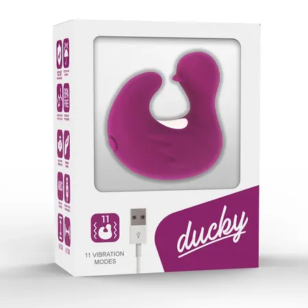 Coverme DUCKYMANIA Rechargeable Silicone Massage Thimble, Purple