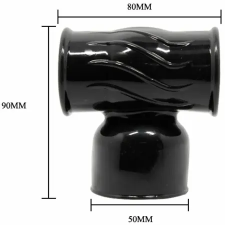 Baile Power Head Black - Interchangeable Attachment for Massager, TPR