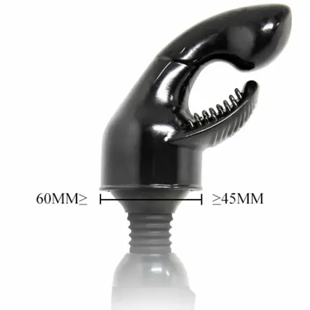 Baile Power Head Interchangeable Massager Attachment, Black TPR