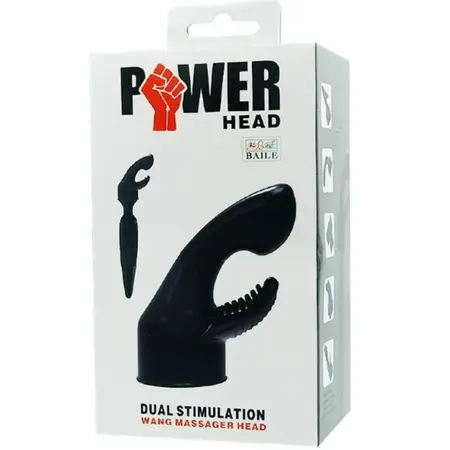 Baile Power Head Interchangeable Massager Attachment, Black TPR