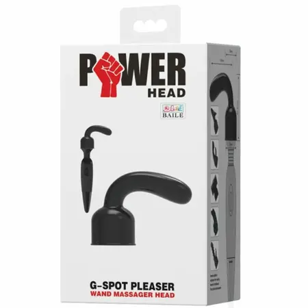 Power Head сменяема приставка за масажор за точка G, черна