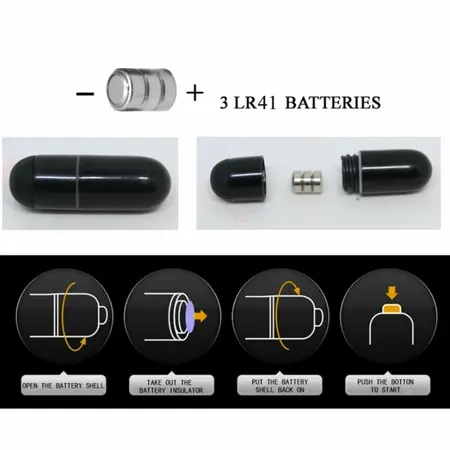 Pretty Love Flirtation Steward Black - Vibrating Silicone Finger Device